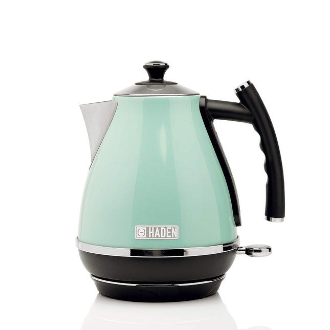 Haden Cotswold Kettle Traditional Style Stainless Steel Electric Kettle, 3000W, 1.7L Sage Green