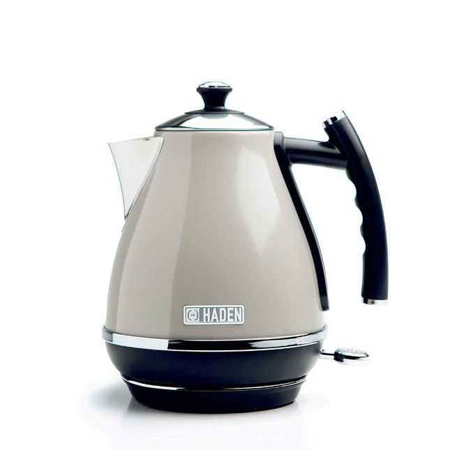 Haden Cotswold Putty Kettle 1.7L Electric Kettle with 3KW Fast Boil, Stainless Steel, 360¡ Base, Boil-Dry Protection Retro Style Kettle and Toaster Sets