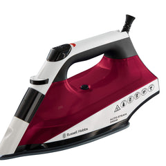 Russell Hobbs Auto Steam Pro Non-Stick Iron 22520, 2400 W, White and Red