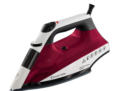 Russell Hobbs Auto Steam Pro Non-Stick Iron 22520, 2400 W, White and Red