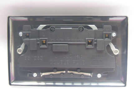 Varilight 2-Gang 13A Double Pole Switched Socket