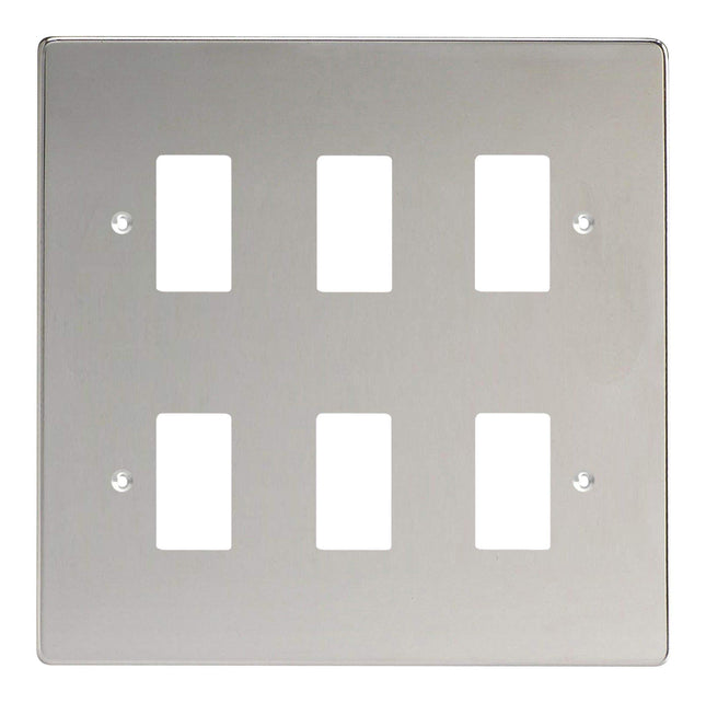 Varilight XDCPG6-P Power Grid 6 Grid Spaces Polished Chrome