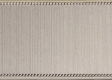 Varilight 2-Gang (Double), Blank Plate, Dimension Screwless Jubilee Brushed Steel (Double Plate) XDYDBS.JS