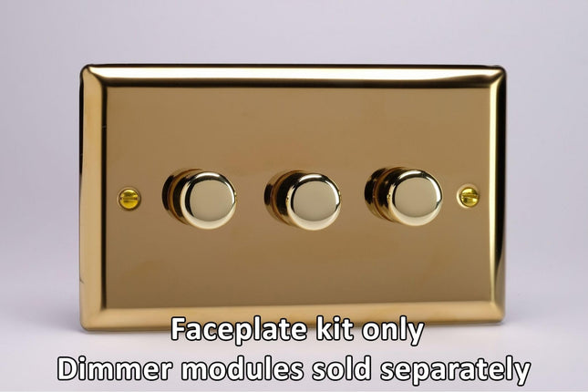 Varilight 3-Gang Matrix Kit For Rotary Dimmers (Twin Plate) 