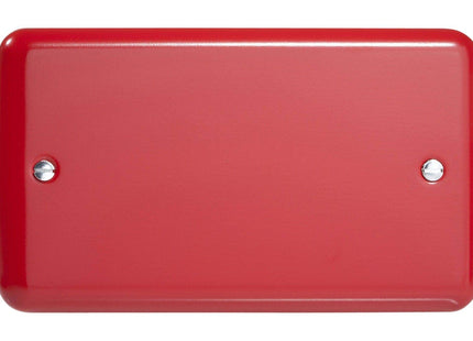 Varilight Double Blank Plate Pillar Box Red XYDB.PR