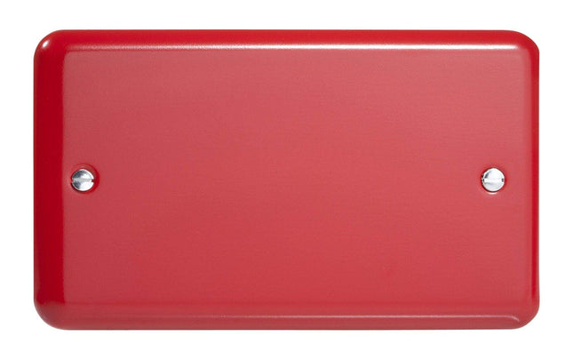 Varilight Double Blank Plate Pillar Box Red XYDB.PR