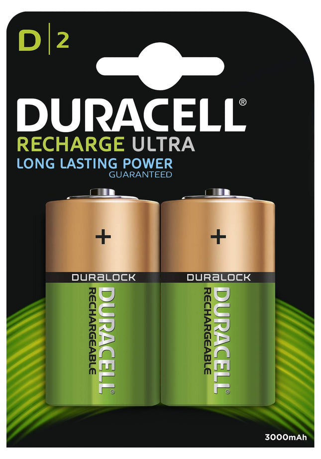 Duracell Rechargeable D Size 2 Pack Rechargeable D Size 10 x 2 Pack (20 Batteries)