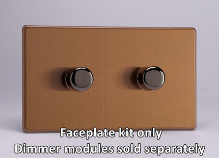 Varilight 2-Gang Matrix Kit For Rotary Dimmers (Twin Plate) 