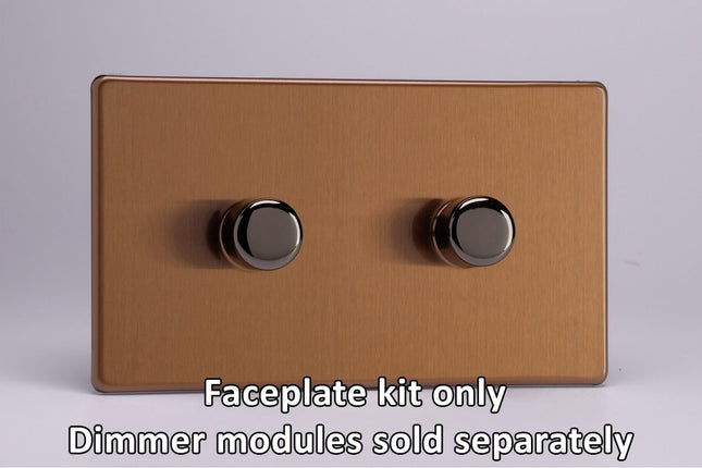 Varilight 2-Gang Matrix Kit For Rotary Dimmers (Twin Plate) 