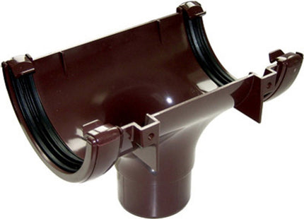 FloPlast 112 Round Running Outlet, Brown - 256148