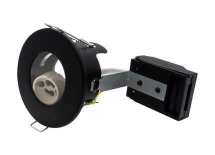 V-Tac Lumi Vt-702Cl Canless Fire Rated Gu10  Fitting Ip65-Black