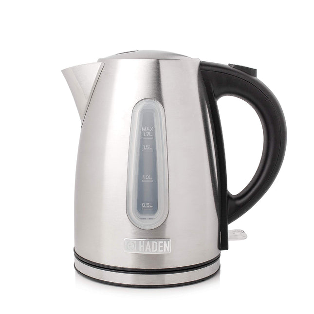 Haden Stoke Cordless Kettle Jug-Style Electric Boiler Kettle, 3000W, 1.7 Litres, Brushed Steel CF59