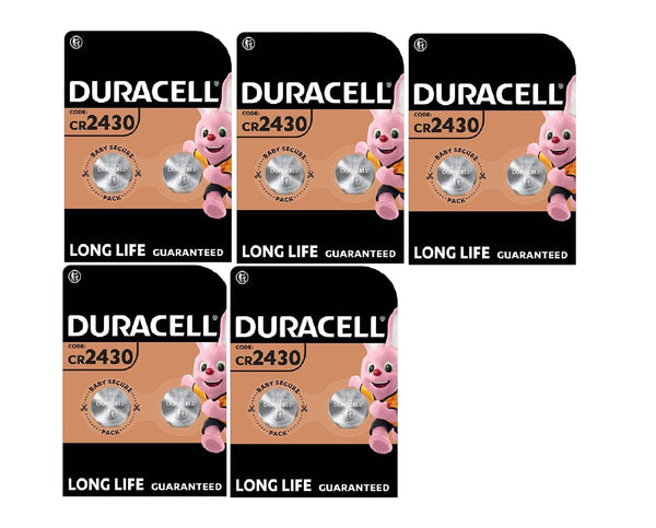 20 x Duracell Cr 2430 Lithium (10 Blister Packs of 2 Batteries) 20 Batteries