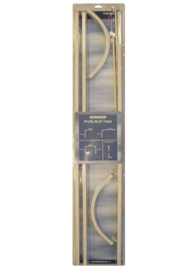Pro Aluminium Shower Track 3M White - 88910BL - Ideal for Shower Installations