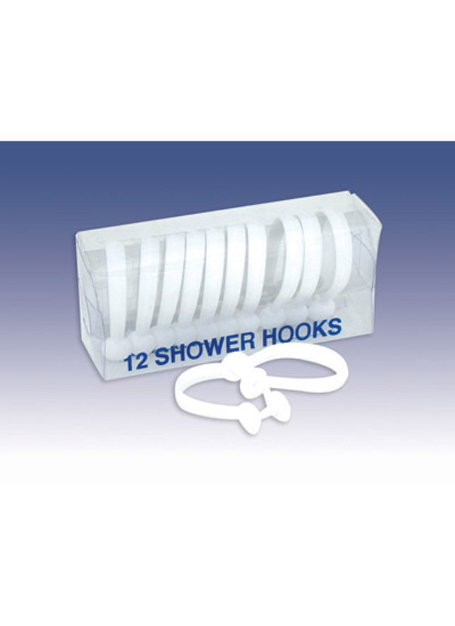Primaflow Shower Rings White Snapper Type, 12 Pack - 69810