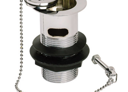 Thomas Dudley 11/4" Basin Waste Slotted Brass - Durable Metal Plug