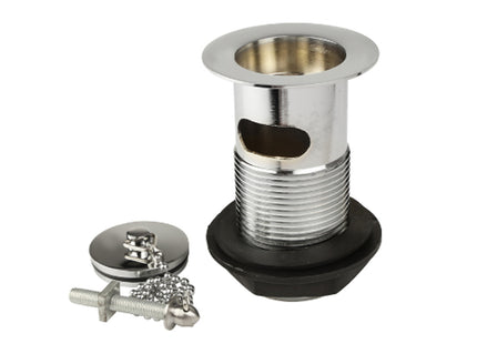 Thomas Dudley 11/4" Basin Waste Slotted Brass - Durable Metal Plug