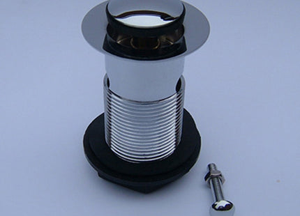 Thomas Dudley 1 1/4 Chrome Brass Basin Waste - Durable Clicker Plug
