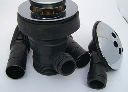 Thomas Dudley 11/2" Bath Combined Waste & Overflow - PSWWAS368182 - Clicker Plug