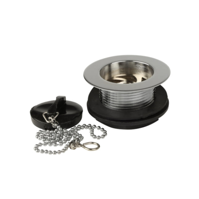 Thomas Dudley 1.1/2" Bath Waste Plastic Plug, BC & Hook - PSWWAS368183