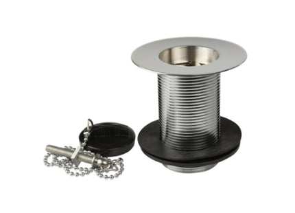 Thomas Dudley Belfast Style Sink Waste & Poly Plug, Chain & Stay - PSWWAS368201 - Ideal for Kitchen Use