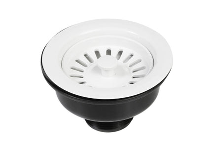 Thomas Dudley 1 1/2" Basket Strainer Waste - White Plastic - PSWWAS368198