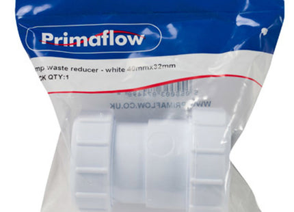 Primaflow PS Compression Waste Reducer - White 40mm x 32mm