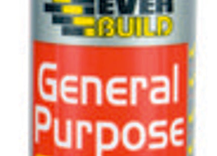 Everbuild Gen Purpose Silicone Black - 300ml - : 12GPSBK - Multi-Purpose Sealant