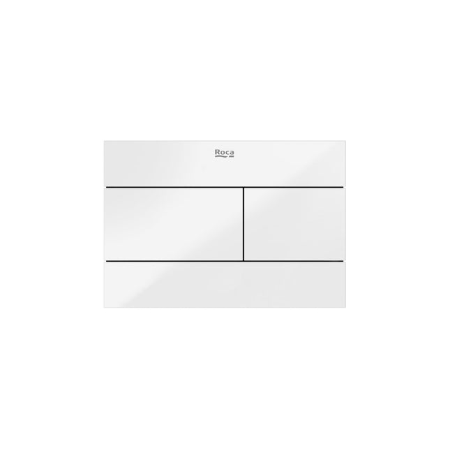 Roca Duplo-S PS2 Flush Plate Glass White - A890224399 - Modern Bathroom Accessory