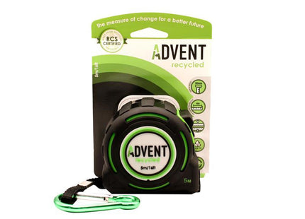 Advent Recycled Tape Measure 5M/16Ft - 32Mm Width - Eco-Friendly