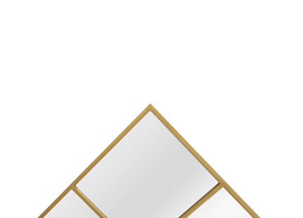 Acton Gold Industrial Window Panelled Mirror 90 x 60cm