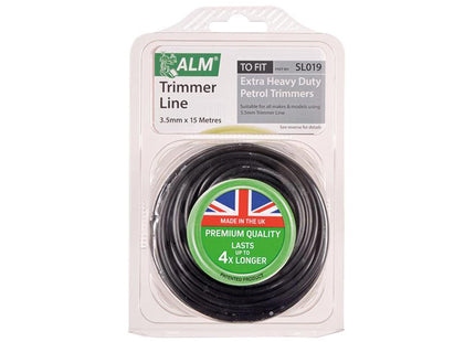 Alm Manufacturing Trim Line 3.5Mm X 15M Black Sl019
