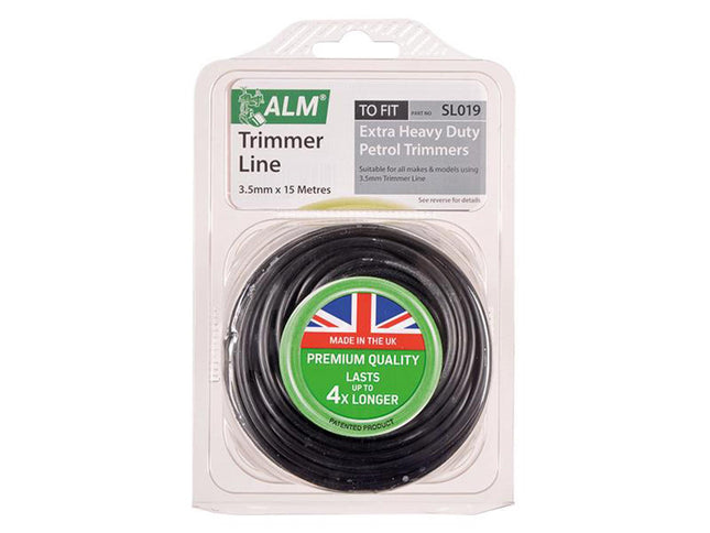 Alm Manufacturing Trim Line 3.5Mm X 15M Black Sl019