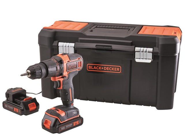 BLACK + DECKER BCD700S2KA Combi Drill 18V 2 x 1.5Ah Li-ion