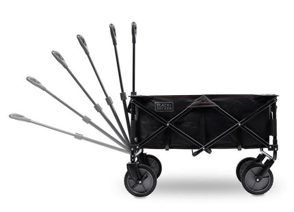 Black & Decker Collapsible Outdoor Utility Wagon - 80kg Capacity, 4 Wheels - Perfect for Transporting