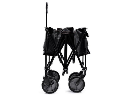 Black & Decker Collapsible Outdoor Utility Wagon - 80kg Capacity, 4 Wheels - Perfect for Transporting
