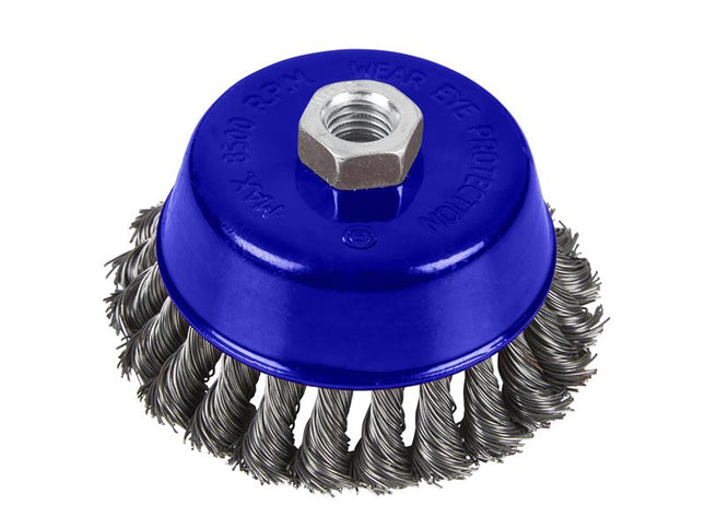 BlueSpot Tools Twist Knot Cup Brush 100mm M14 X 2 B/S19216