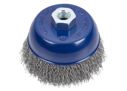 BlueSpot Tools Steel Wire Cup Brush 100mm M14 X 2 B/S19218