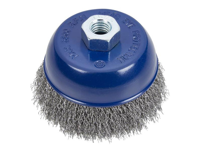 BlueSpot Tools Steel Wire Cup Brush 100mm M14 X 2 B/S19218