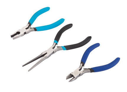 BlueSpot Tools Soft Grip Mini Plier Set, 3 Piece 