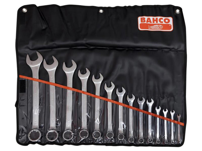 Bahco 111M/14T Combination Spanner Set, 14 Piece