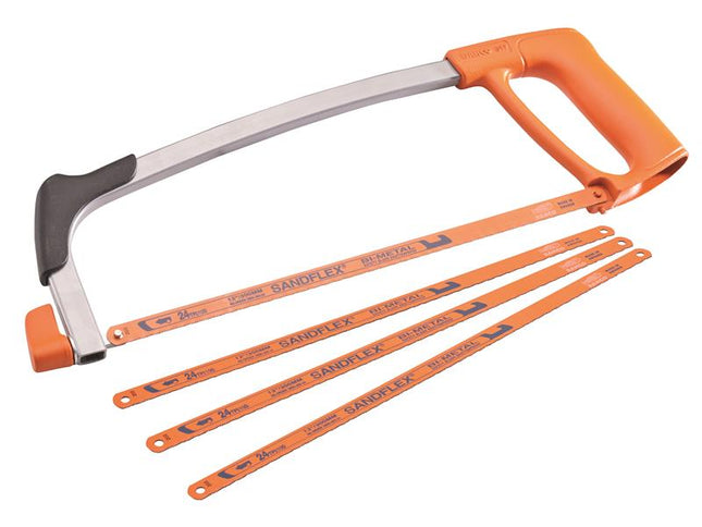 Bahco 317 Hacksaw 300mm (12in) with 3 Extra Blades Free