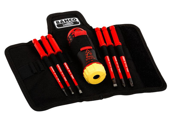 Bahco Insulated Ratcheting Screwdriver Set, 6 Piece 