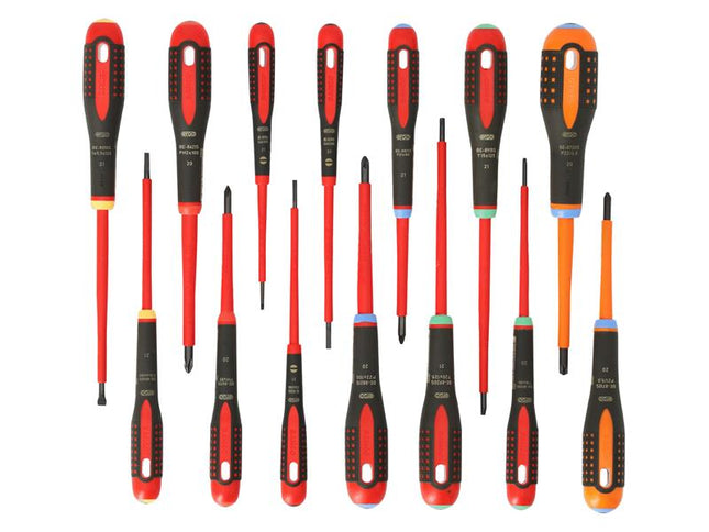 Bahco BE-9872 ERGO™ Screwdriver Set, 14 Piece 