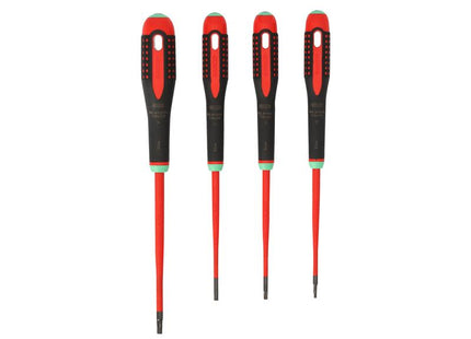 Bahco BE-9880SL ERGO™ Slim VDE Insulated Screwdriver Set, 4 Piece 