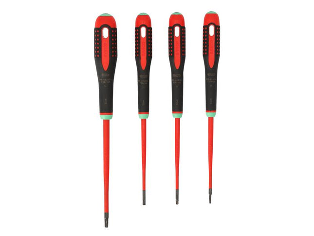 Bahco BE-9880SL ERGO™ Slim VDE Insulated Screwdriver Set, 4 Piece 