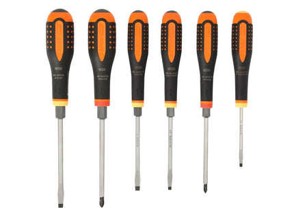 Bahco BE-9881TB ERGO™ Through Blade Screwdriver Set, 6 Piece 