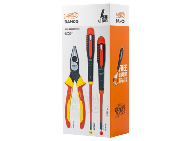 Bahco Original VDE Screwdriver & Plier Set BAHVDESDPSET