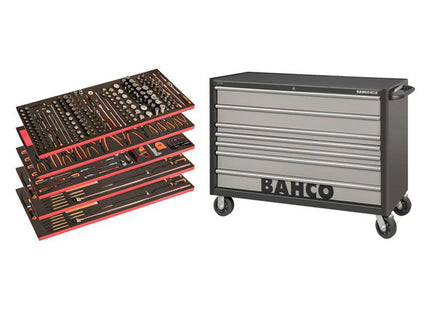 Bahco XXL Tool Trolley General Purpose Tool Kit, 488 Piece - MPN XXL - Organise Your Tools Efficiently