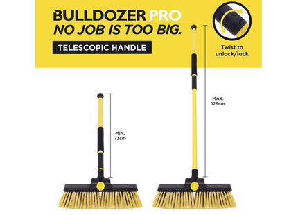 Bulldozer Heavy-Duty Broom Clipped With Handle 600Mm (24In)
